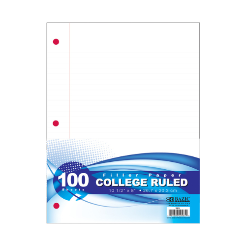 College Ruled Paper (100 sheets) #600