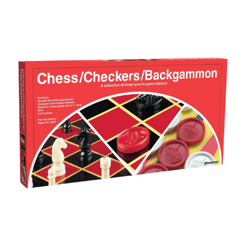 Chess • Checker • Backgammon Set #108A