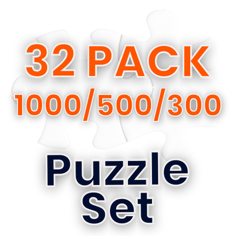 32 pk of Assorted Jigsaw Puzzles #PUZASET
