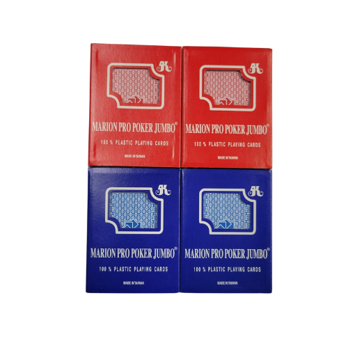 Playing Cards- Marion Pro Jumbo 100% Plastic